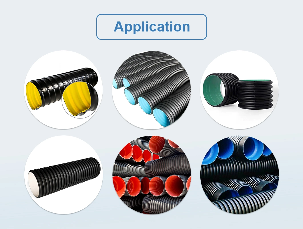 Factory Price Full Automatic PE PP PVC Flexible Hose Sylphon Bellows Production Double Wall Corrugated Pipe Tube Making Machine Extrusion Line