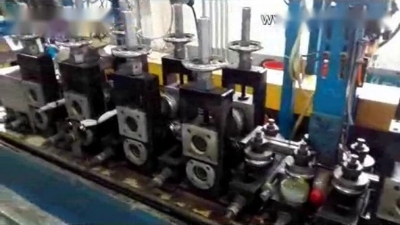 Ligne de production de tuyaux de soudage Échangeur de chaleur Tube Mill Machines Tube de bobine d'acier inoxydable faisant la machine