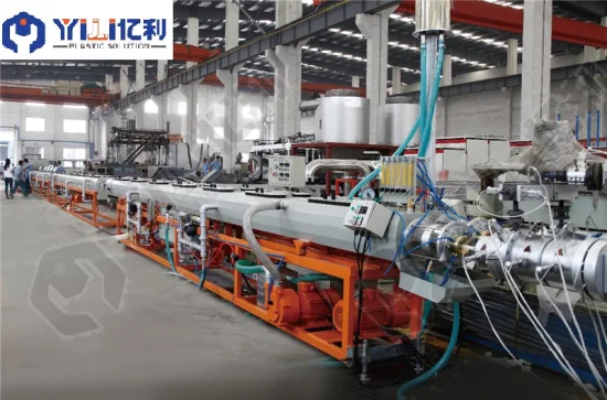 Tuyau en PEHD PE PP PPR faisant la ligne de production de tube de tuyau d'énergie d'alimentation en eau d'irrigation en plastique