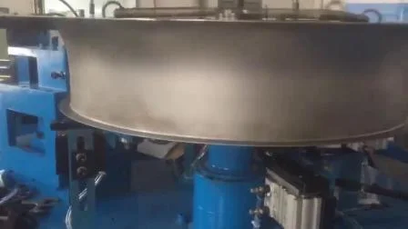 Machine de pliage de roulement de bridage de coque de ventilateur vertical hydraulique