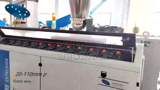 Ligne d'extrusion en plastique de machine de tuyau de PVC Ligne de production de tube d'UPVC automatique élevée pour la ligne d'extrusion de tuyau de PVC